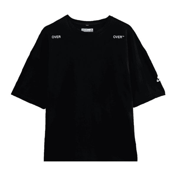 OVEROVER™ - Black t-shirt - Logo