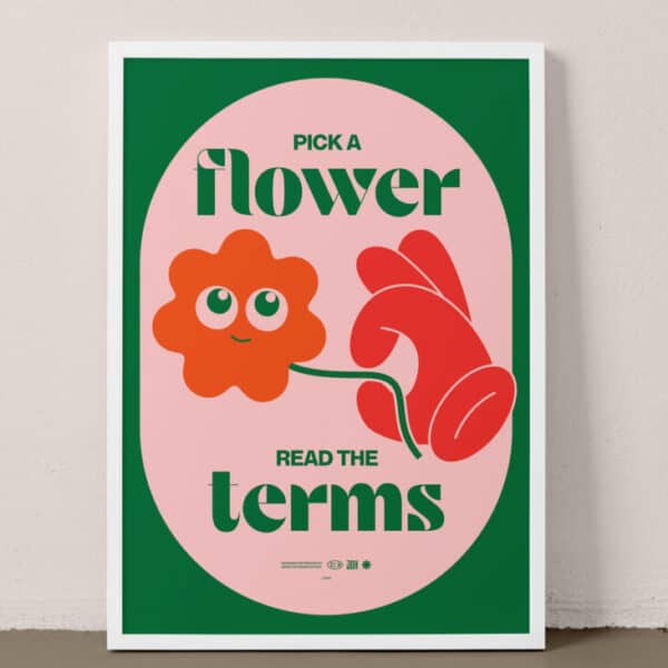 JOH Poster - Pick A Flower Read The Terms