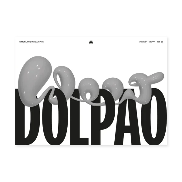 SIMON JOH® Fine Art Print - Wow Dolpao Mono